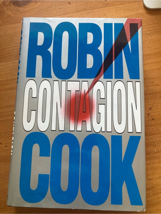 Other - Contagion by Robin Cook — Bold Blue & White Hardcover